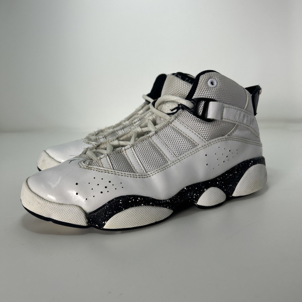 Nike Air Jordan 6 Rings‎ Sneakers (GS) Boys Size 2Y 'Reverse Oreo' 323432-111